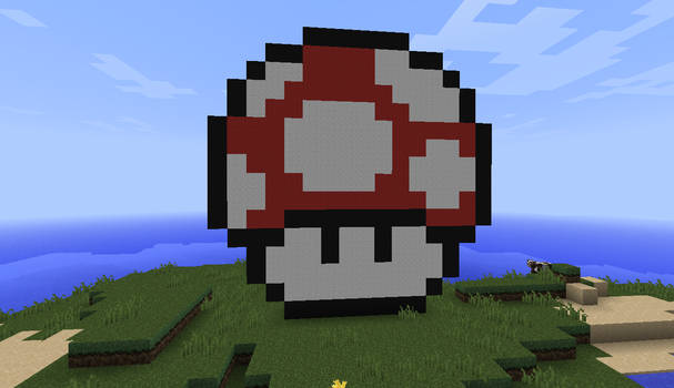 Pixelart minecraft Power up mushroom