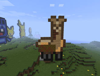 Pixelart Llama minecraft