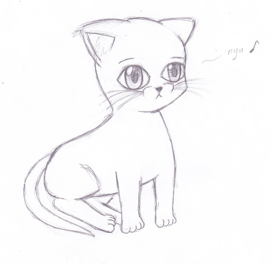 Cute little kitten sketch base by CrystalViolet500 on DeviantArt