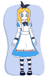 Rosie in Alice in Wonderland Outfit