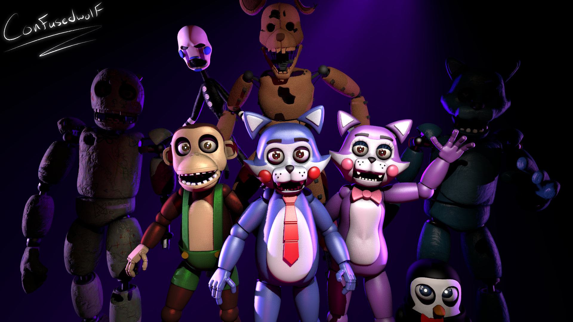 Five Nights at Candy's Generations (speedart) by Confusedwolf26 on  DeviantArt