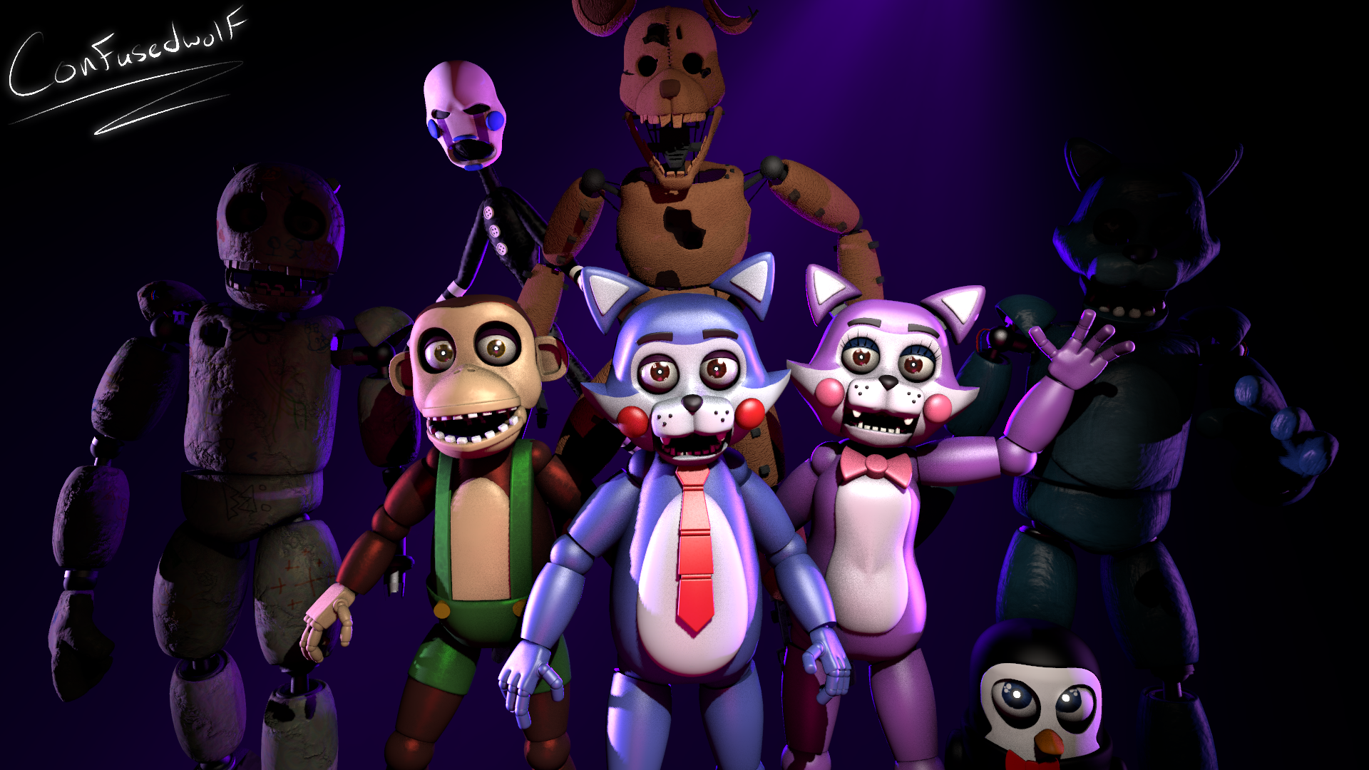 Five Nights at Candy's Poster/Wallpaper by DrawingFreakUltra on DeviantArt