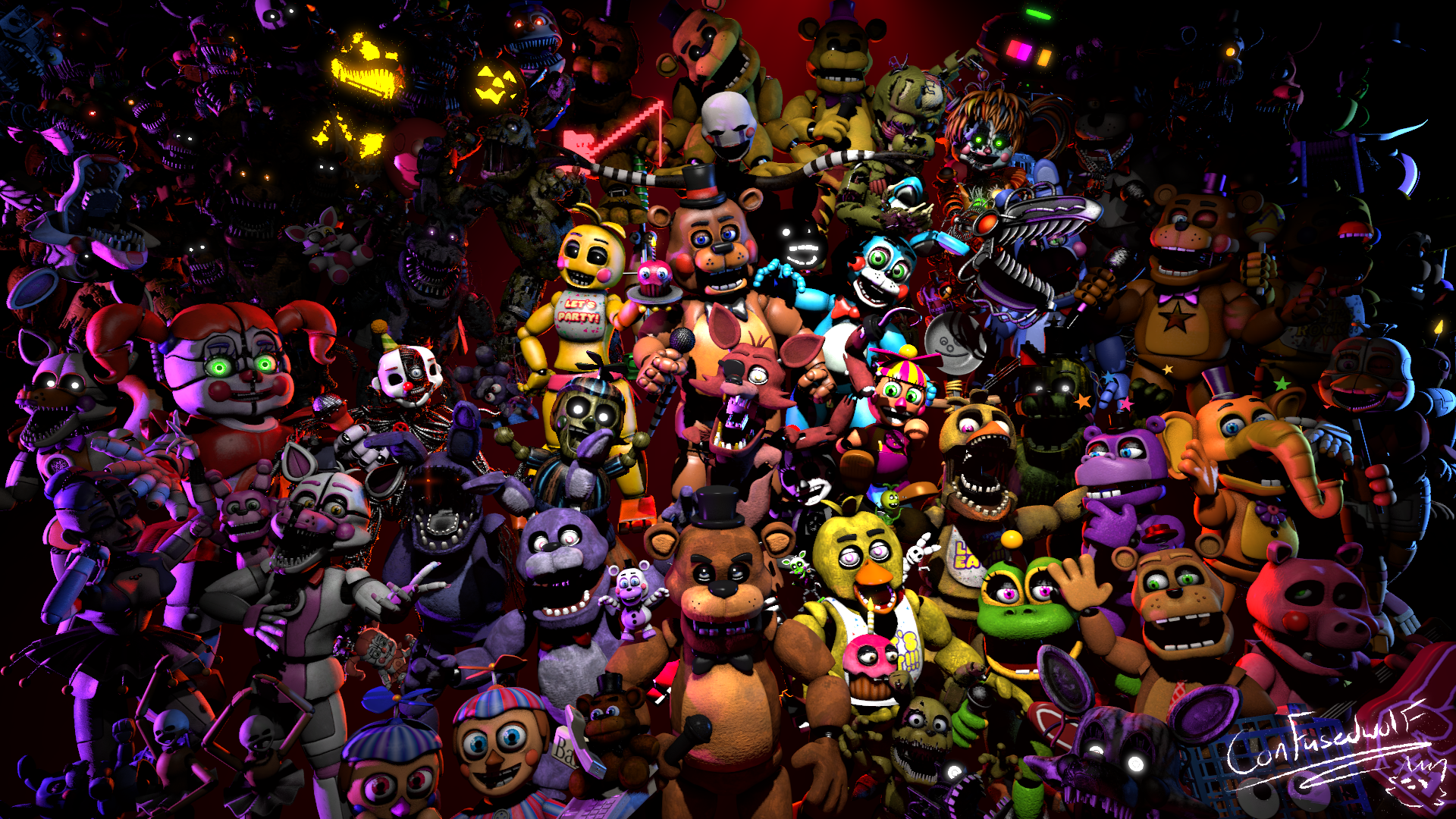 FNaF 3 Generations V2 [SPEEDART] by witheredfnaf on DeviantArt