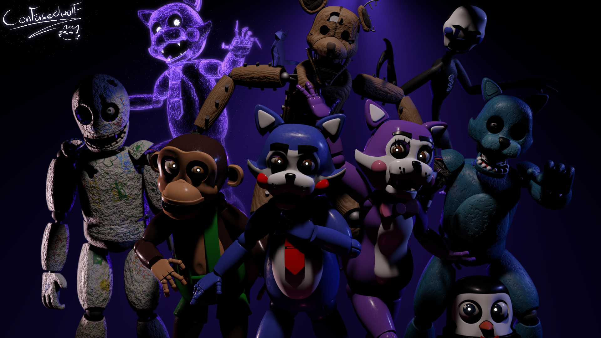 C4D) Five Nights at Candy's 4 by freddygamer24 on DeviantArt