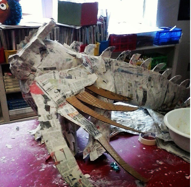Toothless paper mache by AmandaAnderson on DeviantArt