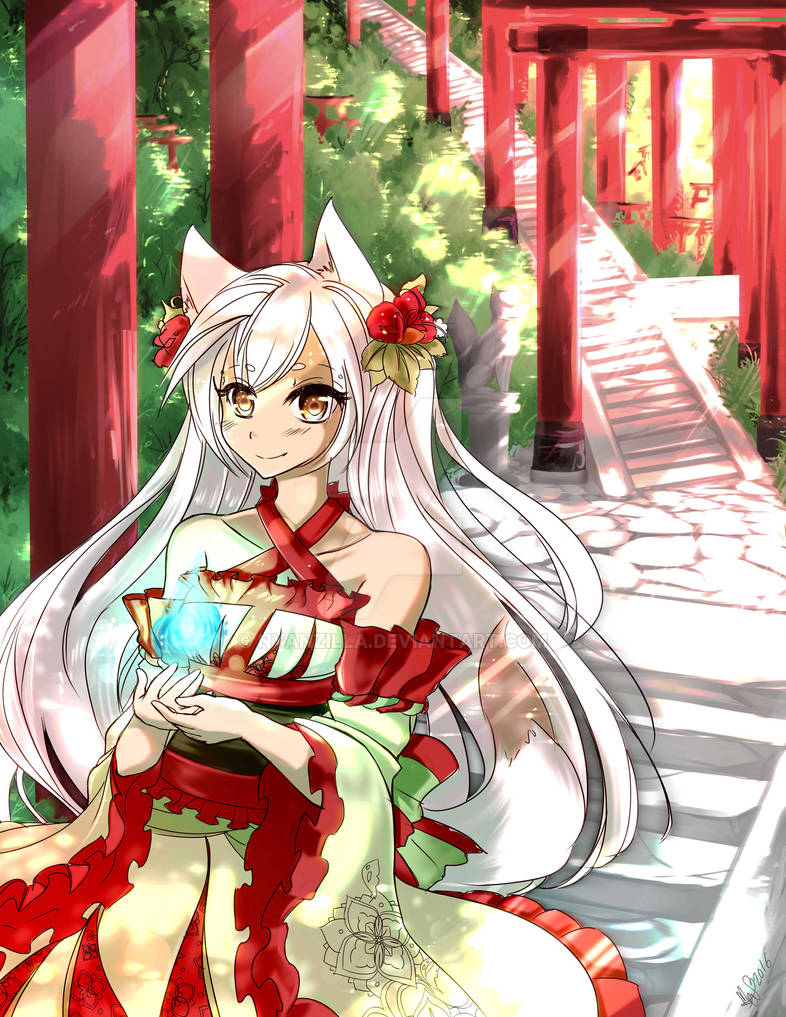 Young fox inari shrine by Nyanzilla on DeviantArt