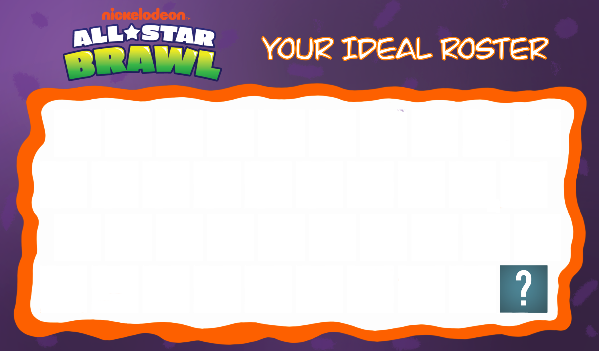 Nickelodeon All-Star Brawl Roster Template by TunesLooney on DeviantArt