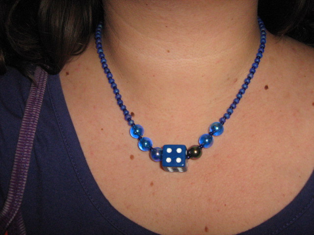 Blue d6 Necklace 1