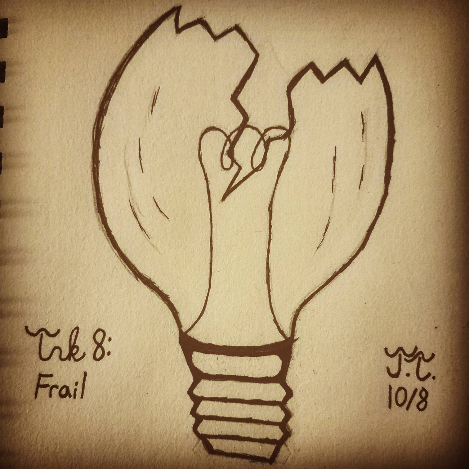 Inktober Day 8: Frail by DreadLockedCipher on DeviantArt
