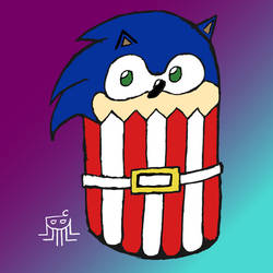 Sonic the Hedgehog Cupcake