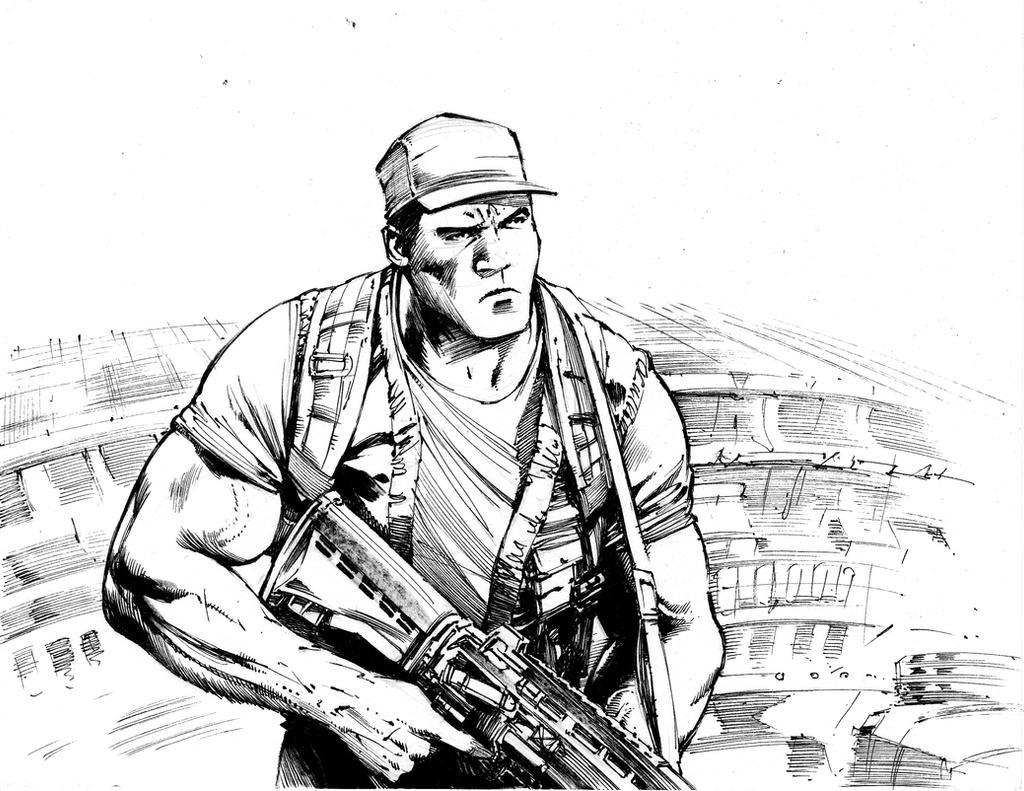 Military Guy Sketch By Anghorkheng On DeviantArt.