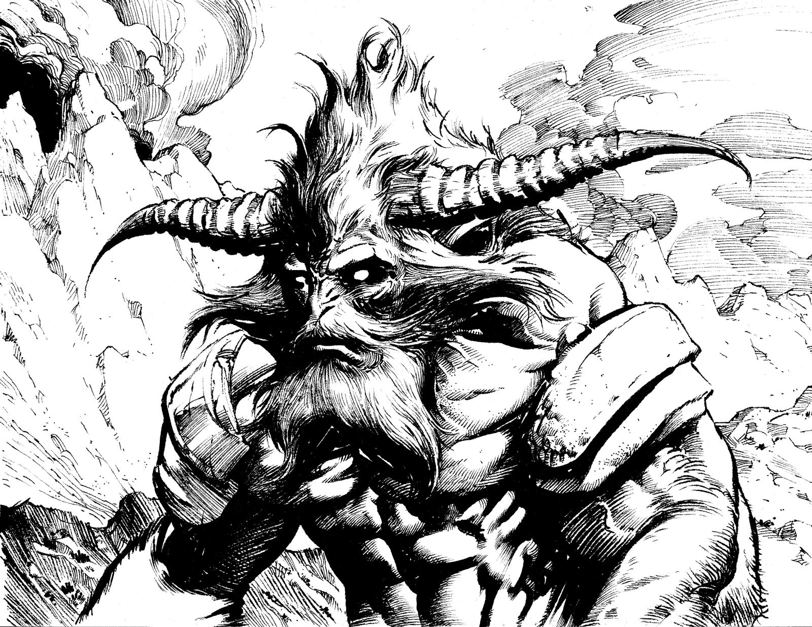 Horned Beast by anghorkheng on DeviantArt