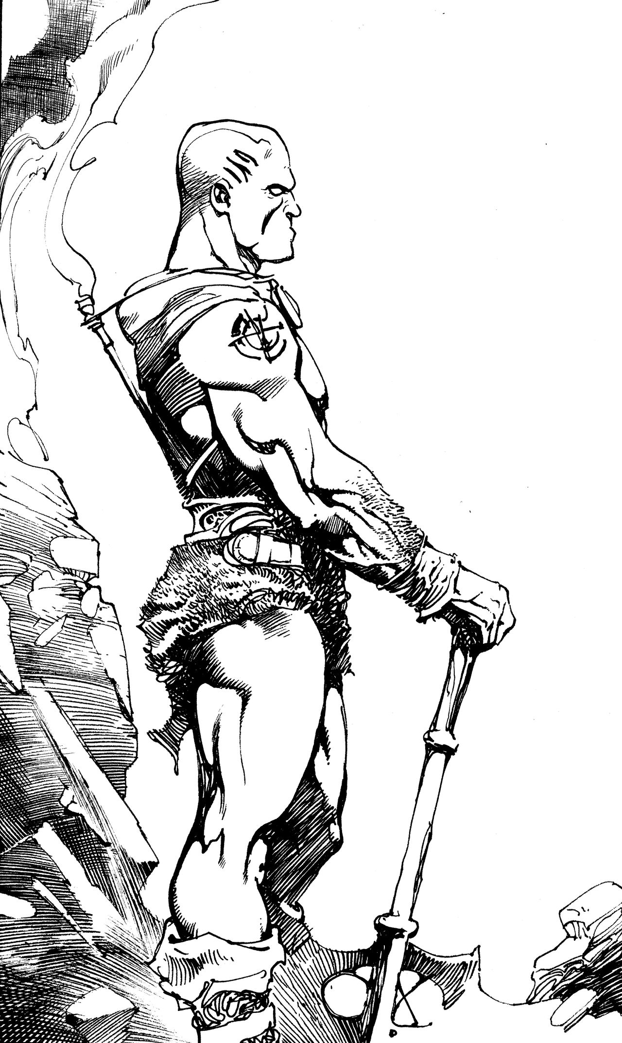 Bald Barbarian Sketch