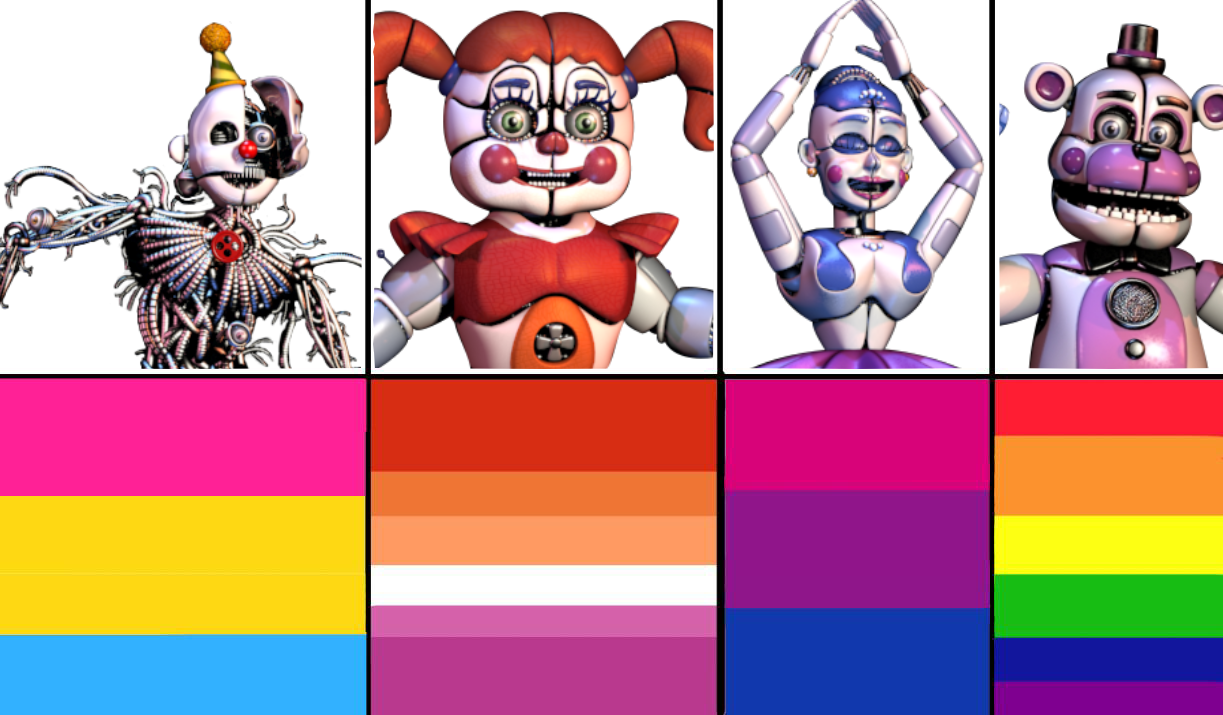 Lolbit and Funtime foxy AU genders by ThegodOfVines21 on DeviantArt