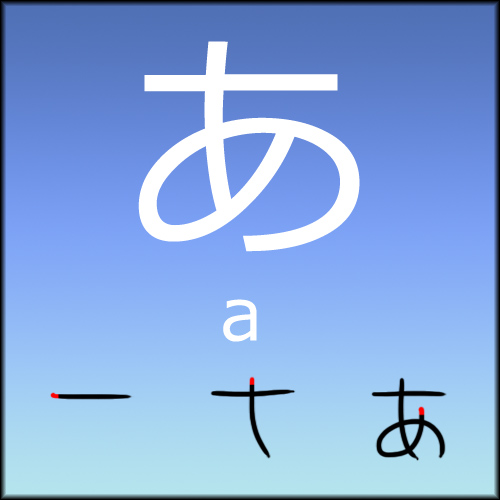 Hiragana - A by LearningJapanese on DeviantArt