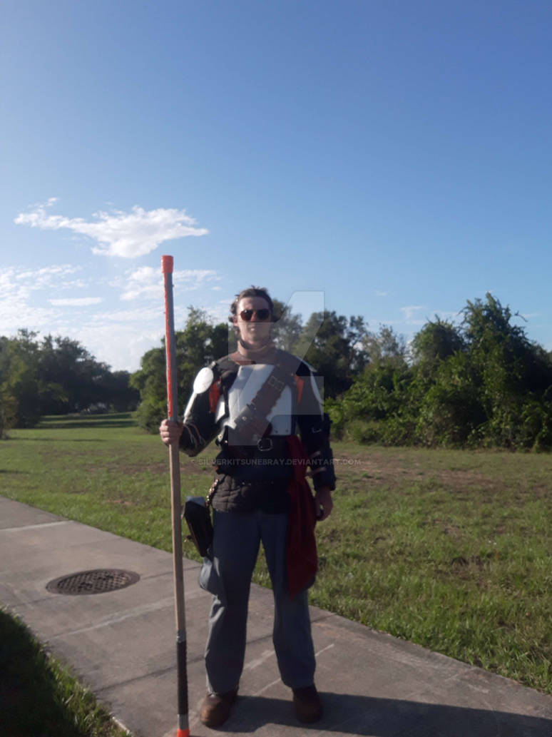 Plastic SCA Armor and Rattan Glaive by silverkitsunebray on DeviantArt