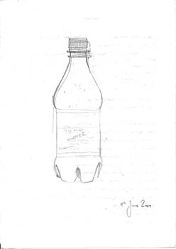 Flat water bottle