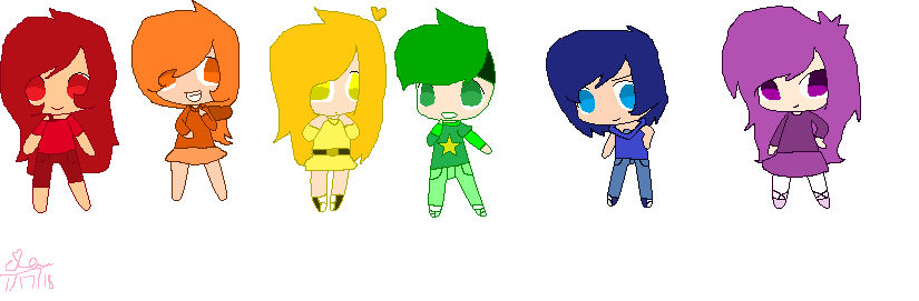My Color Ocs (remake) by GalaxyCream on DeviantArt