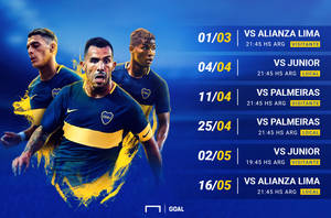 Fixture Boca Juniors - Copa Libertadores