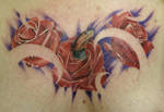 Cobra In Roses Tattoo