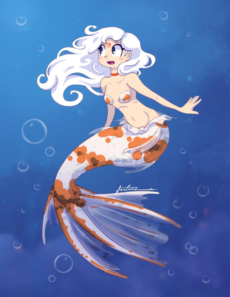 MerMay Albino Mermaid