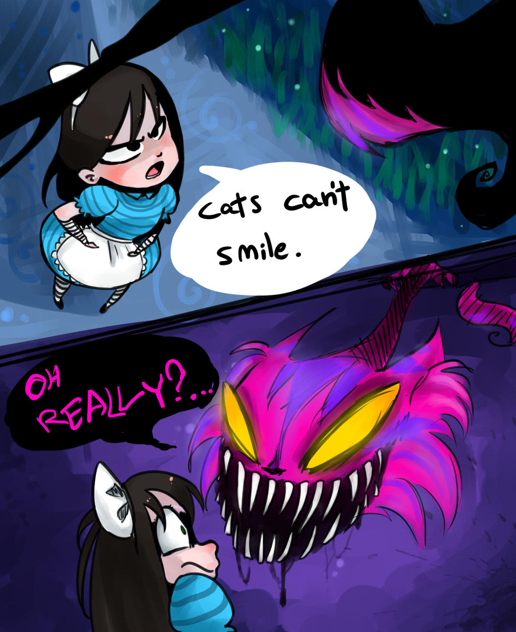 Short comic: I'm a Cheshire cat