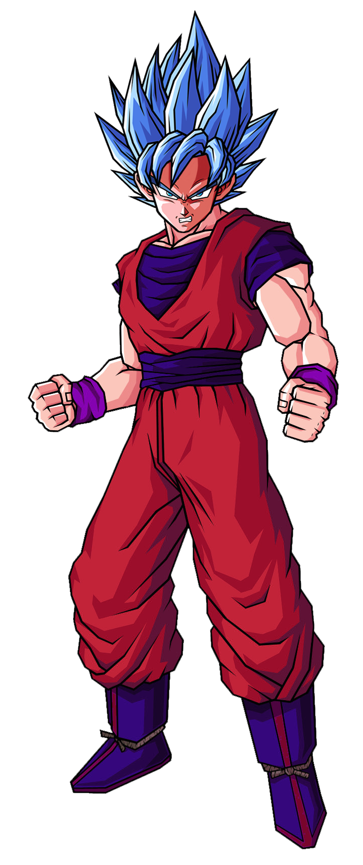 Goku Blue Kaioken by Arbiter720 on DeviantArt