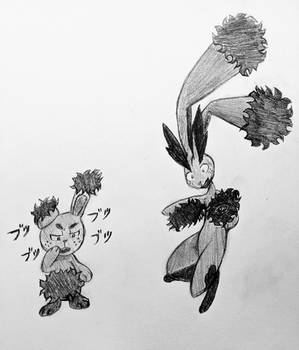 MHA - Izuku the Buneary and Lopunny