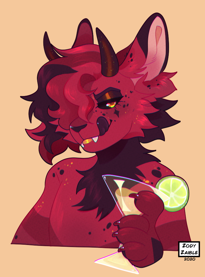 Demon Rabbit Anthro Local Furry Demon by ZodyZaible on DeviantArt