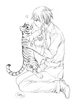 Akira and His Tiger