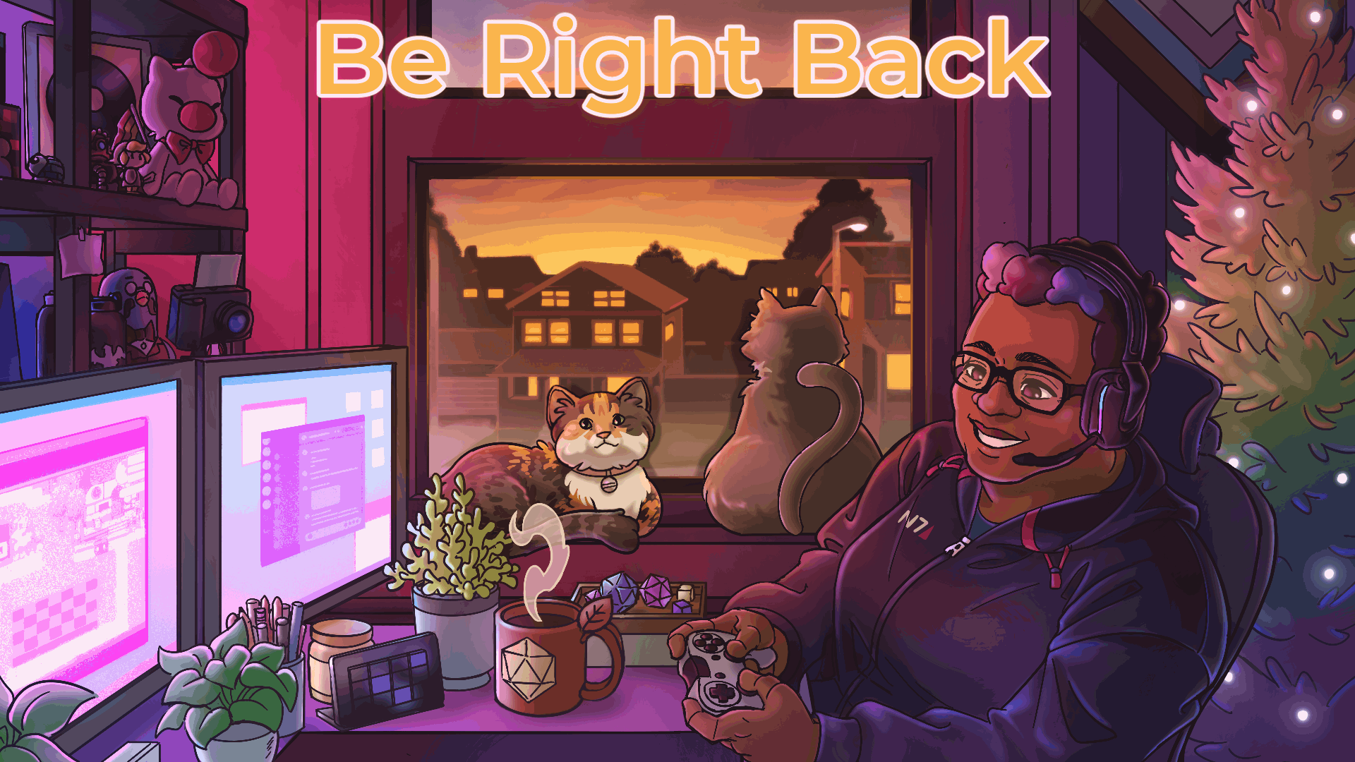 Gif Back Rceen Twitch BRB Screen (Animated) by fireflysummers on DeviantArt