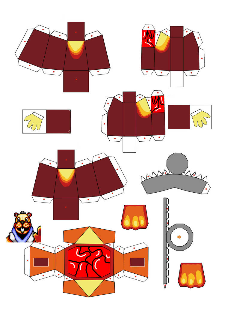 Real Bucky papercraft (Shipwrecked 64) part 2 by Kaueland10 on DeviantArt