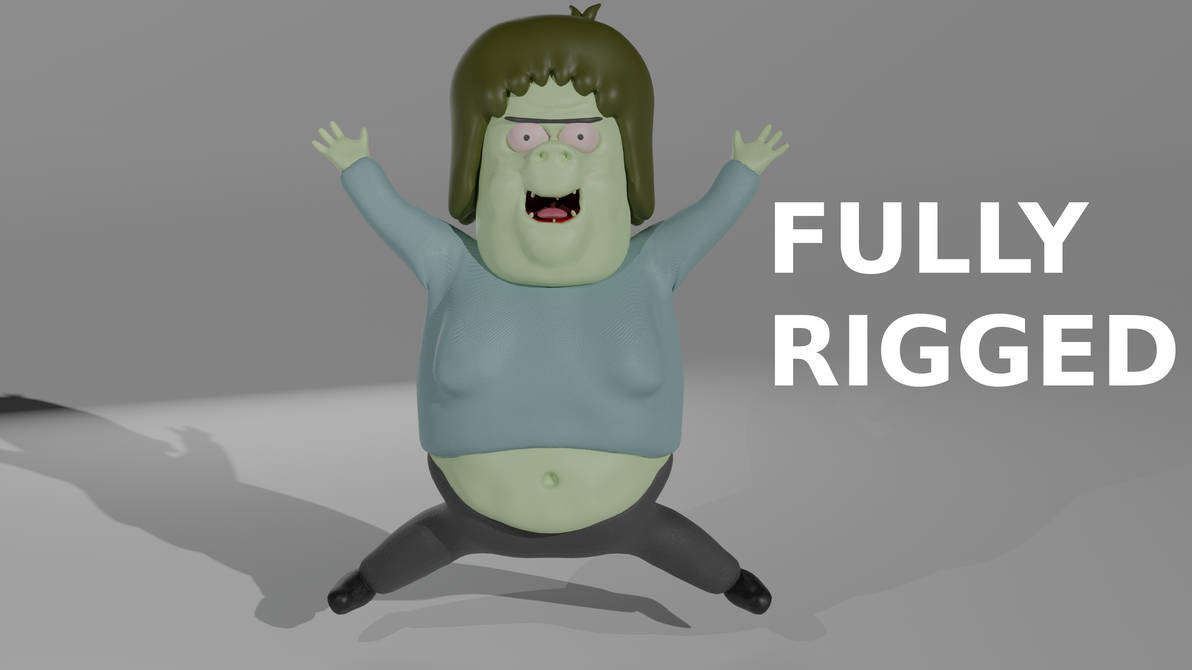Strong Men Rigged Model Muscle Man Regular Show Fully Rigged 3D Model by Floopermdasd on DeviantArt