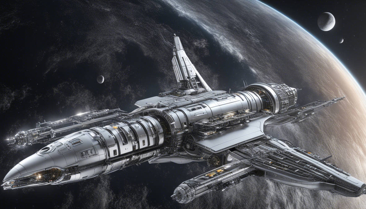 Elegant stream-lined spaceship
