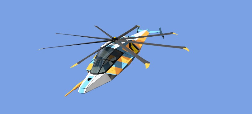 Stealthy Helicopter Reskin 2