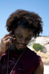 James on the phone by Sinned-angel-stock