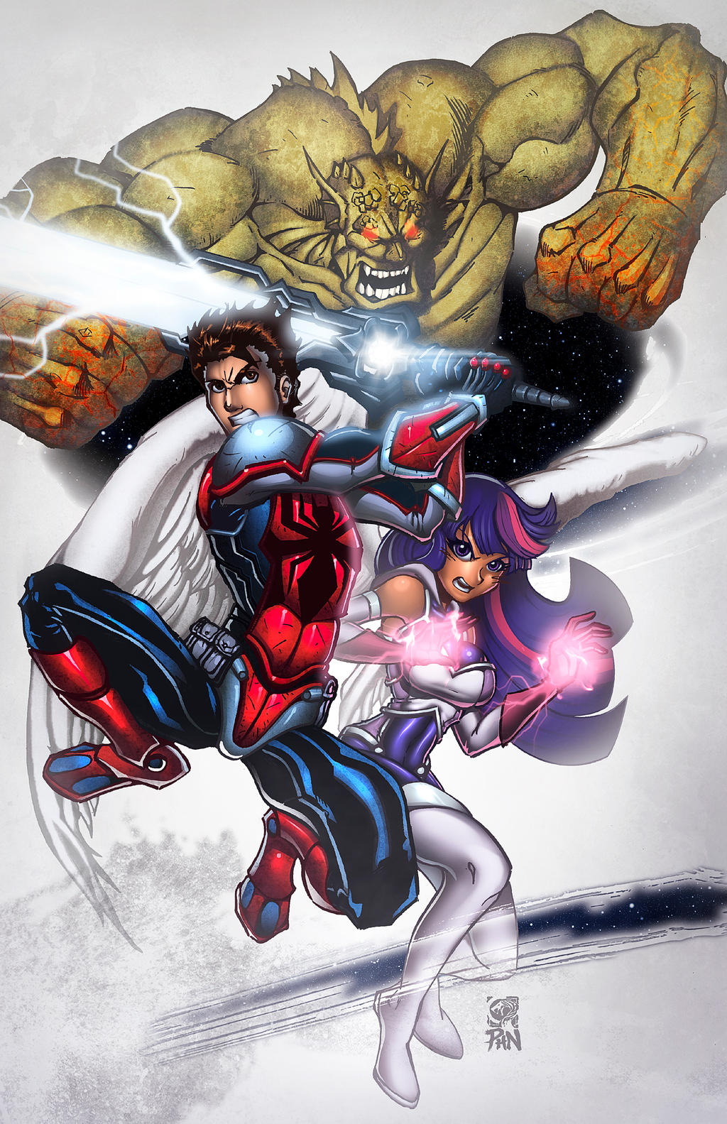 Spider-Man and Twilight Sparkle VS Green Goblin