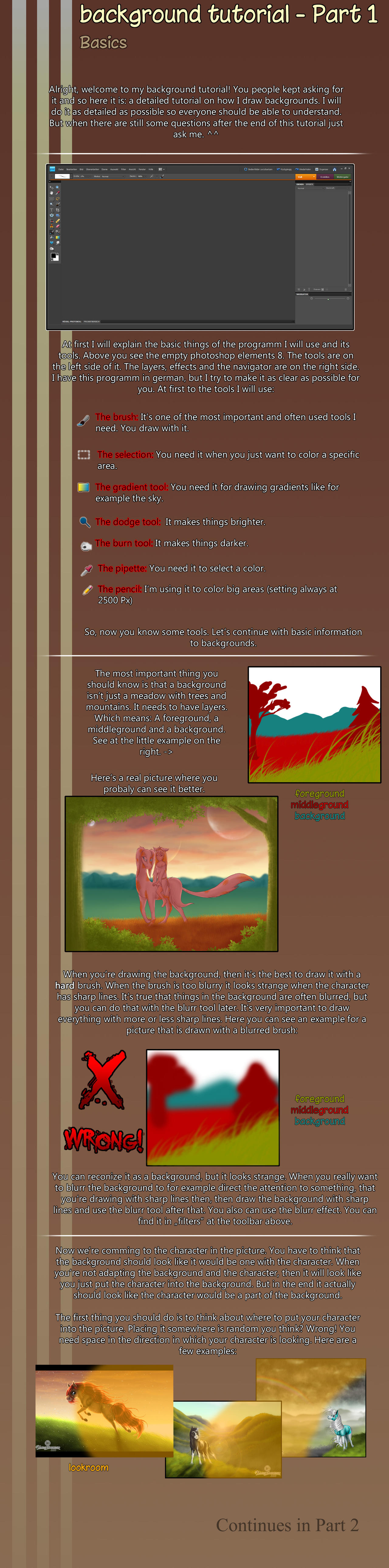 Background Tutorial Steps background tutorial - Part 1 by Lilafly on DeviantArt