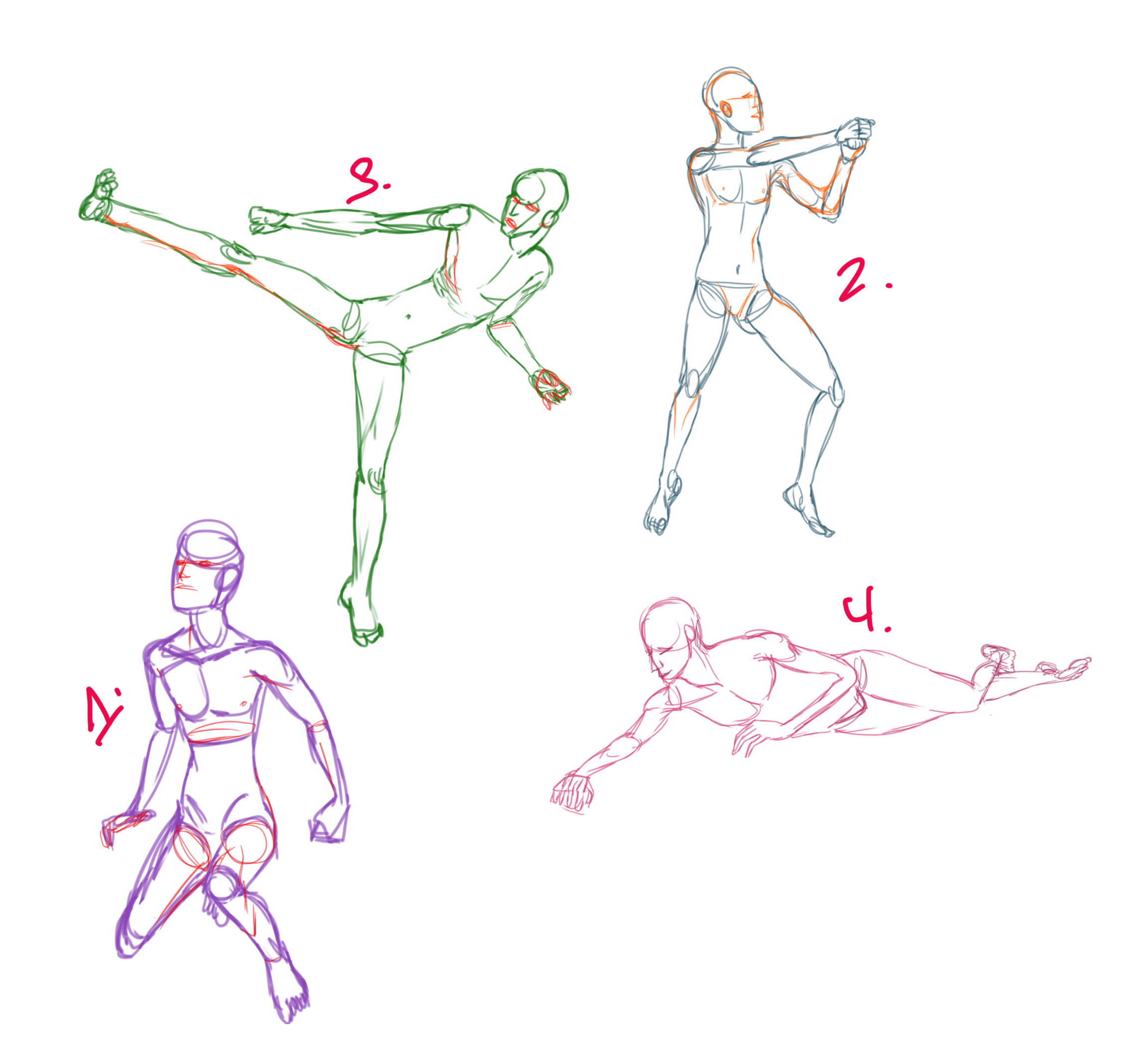 poses no.1-4