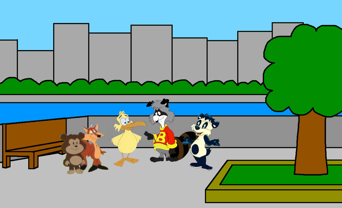 Buttons, Rusty, Pagui, Bert and Bamboo in City by StevenandStevie on ...