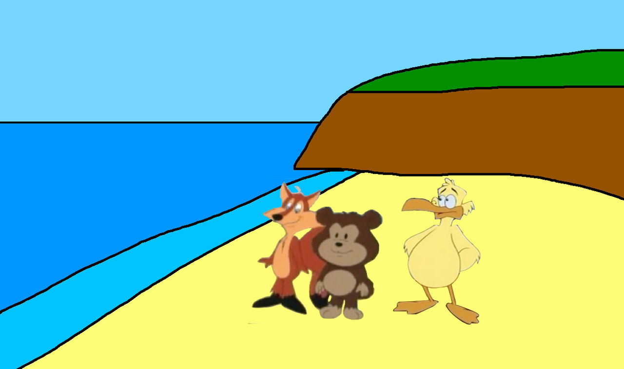 Rusty, Buttons and Pagui at the Beach by StevenandStevie on DeviantArt