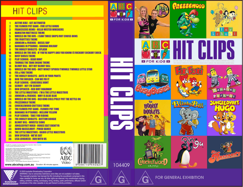 Hit Claps On ABC for Kids Hit Clips VHS Full Cover by StevenandStevie on DeviantArt