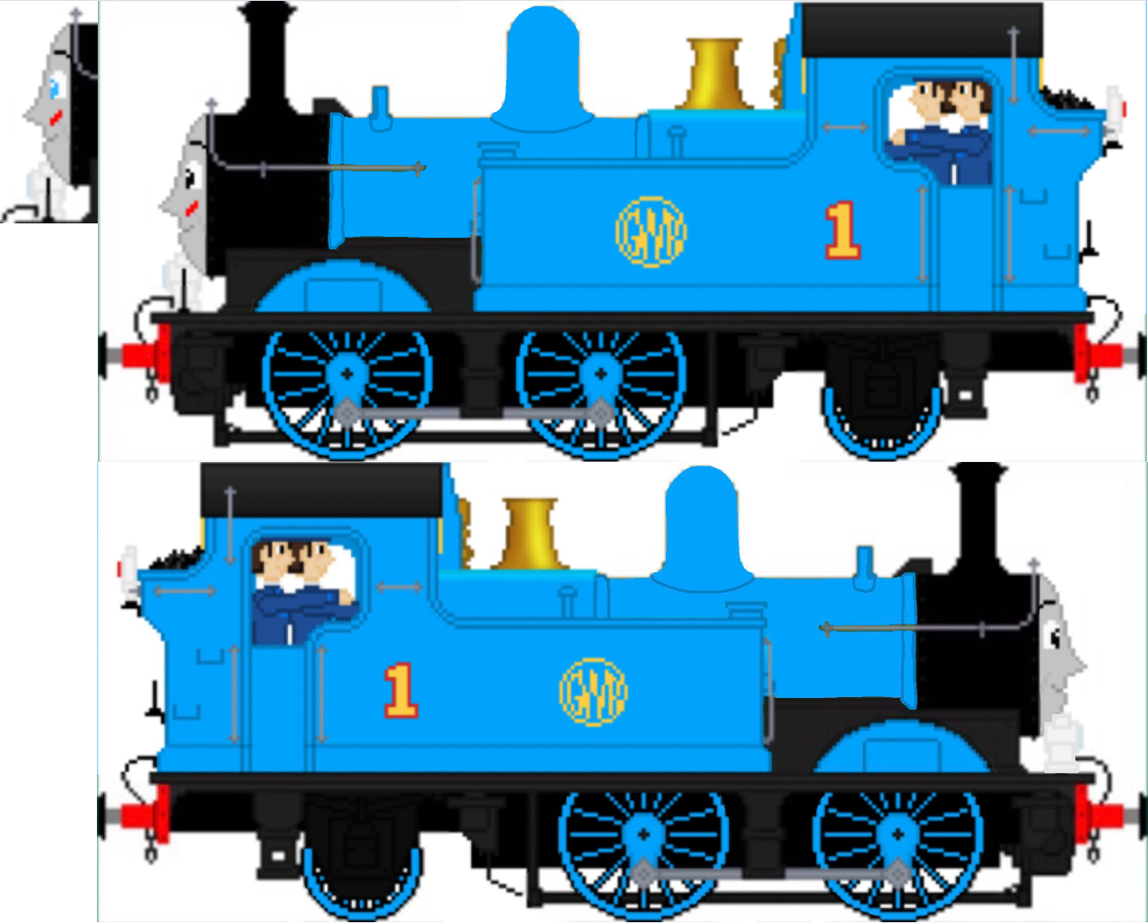 Deviantart Enginebase Sprite 15 James the Diesel-Hybrid Engine Sprites by LBSCE2LNERA3 on DeviantArt