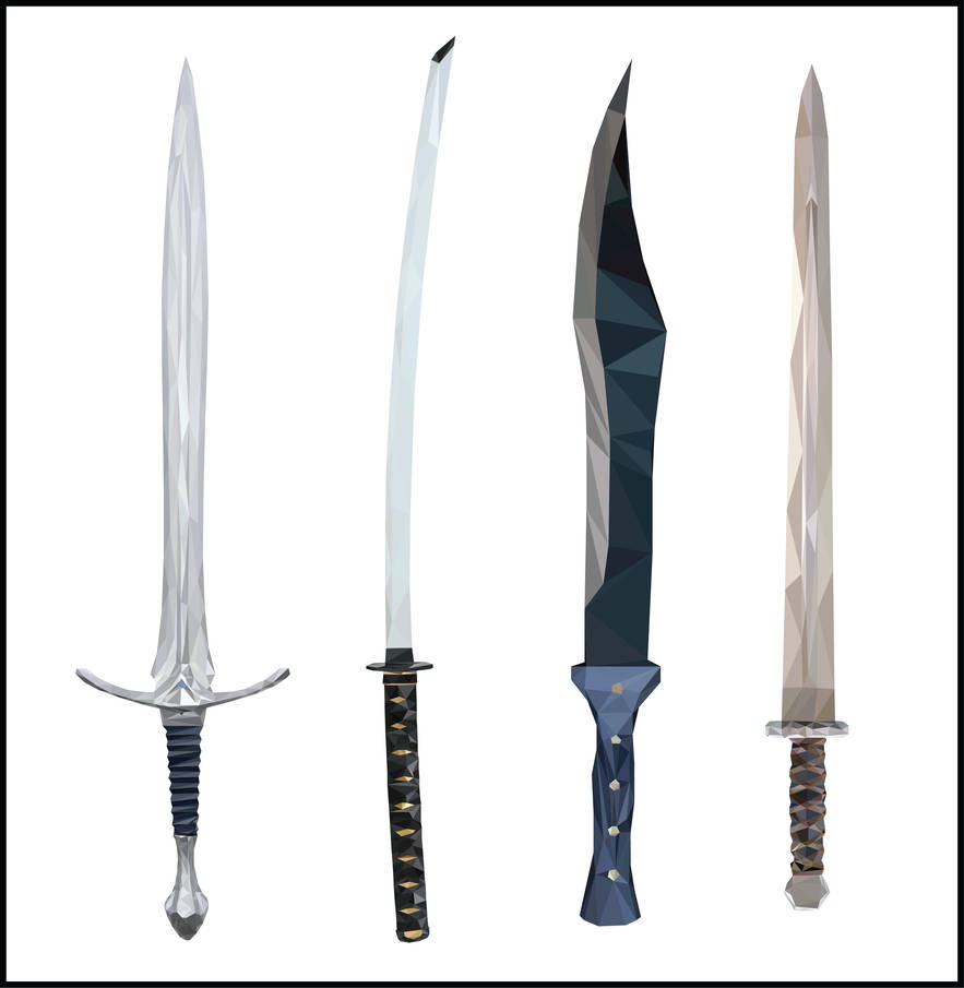 Sword Pack Vector Vector Lowpoly Sword pack by sepandj on DeviantArt
