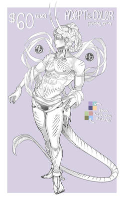 [SOLD] Color Me! Adoptable - Cobra Demon