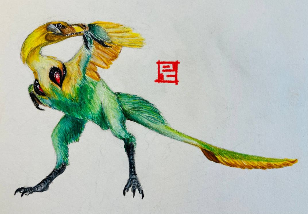 Preening Theoretical Raptor by Tharizin on DeviantArt