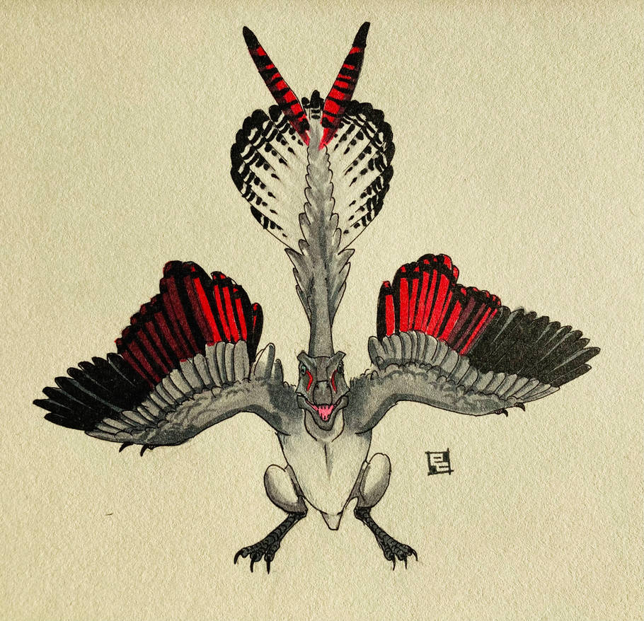 Theoretical Raptor - Courtship Display by Tharizin on DeviantArt
