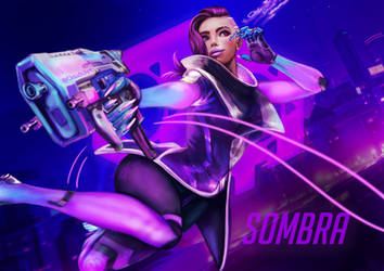 Sombra Overwatch Game Fanart