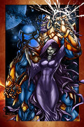 Thanos And Mistress Death By Pant Inked Small By G