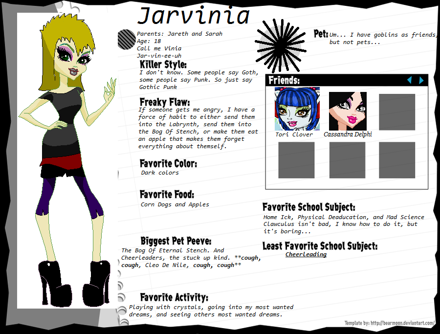 Vinia Bio Sheet